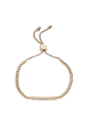 CZ Bead Slider Bracelet