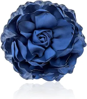 Dainty Fabric Flower Brooches Large Silk Lapel Pin Elegant Camellia Flower Brooch Pins for Women Classic Formal Occasions Clothing Accessories