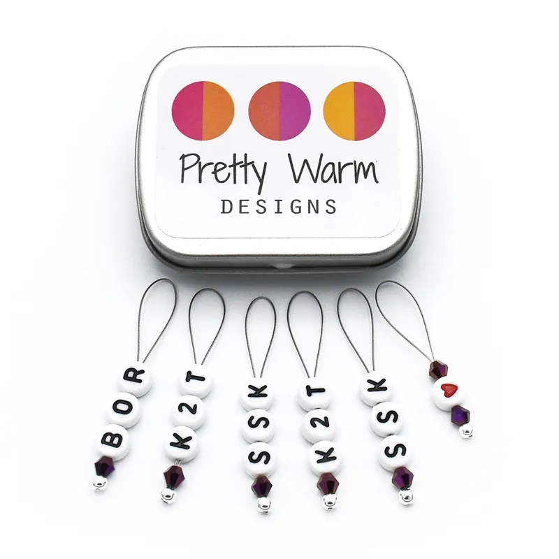 Decorative Beaded Wire Style Stitch Markers