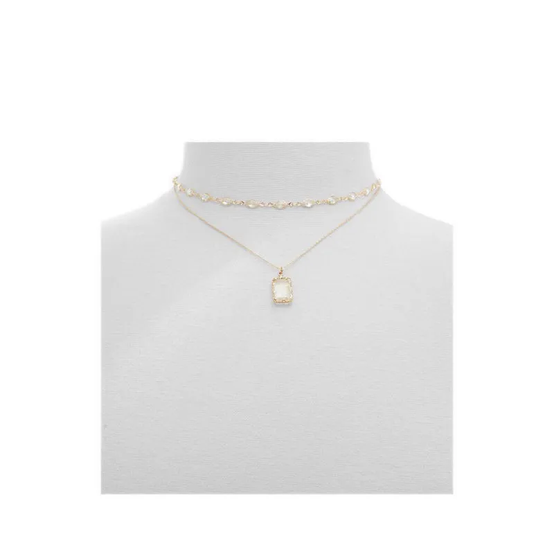 Destinie Necklaces - Gold/Clear Multi