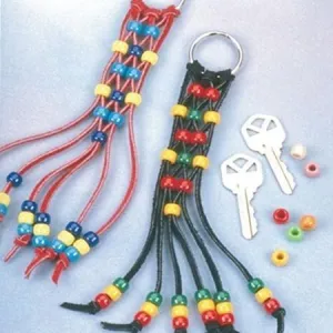 DIY Suede Lace Key-Chains (12 Pack)
