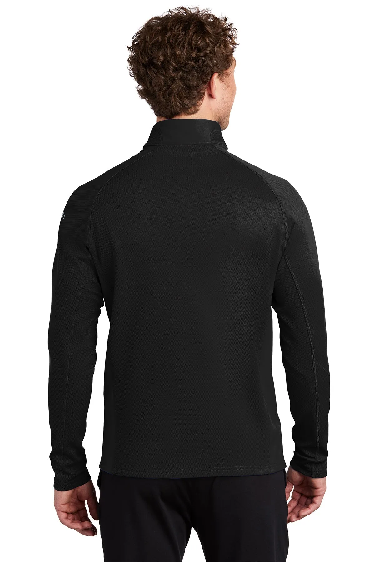 Eddie Bauer Branded Half-Zip Performance Fleece, Black