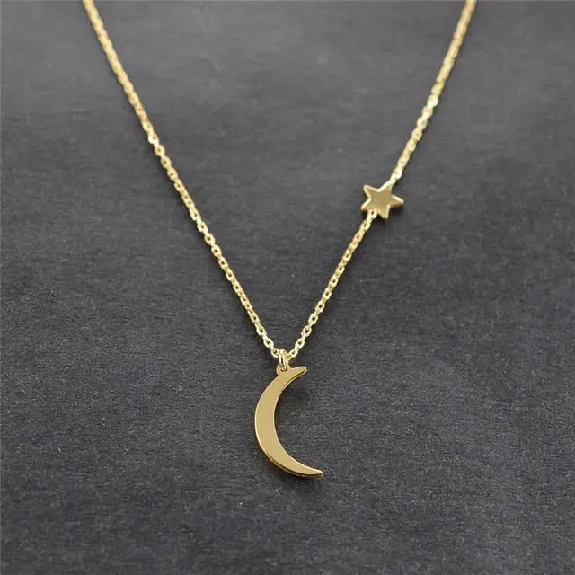 Elegant and Simple Multi-Layer Necklaces in Silver and Gold for Women and Girls