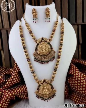Elegant Gold Plated Combo Haram And Necklace JH3519