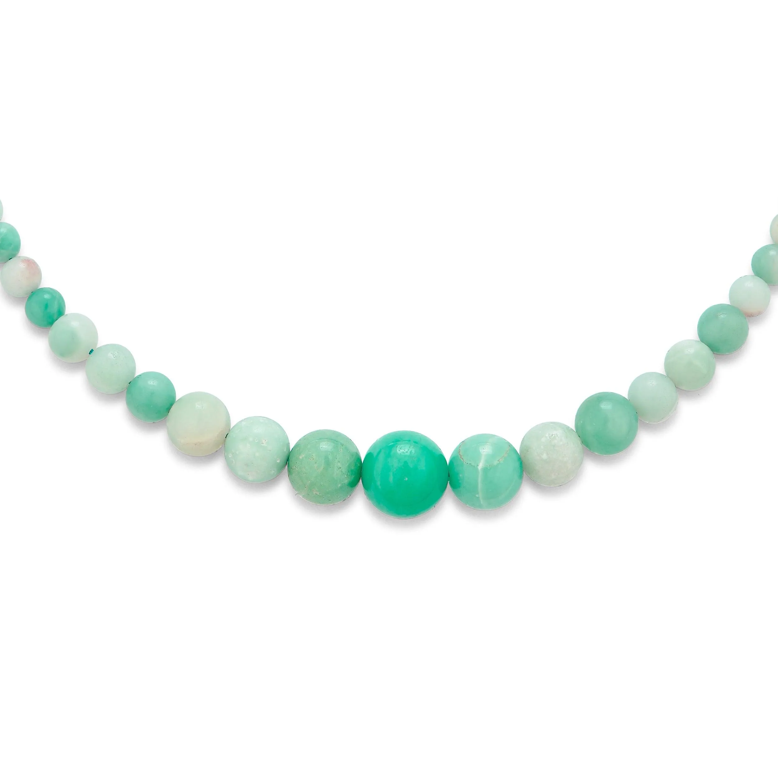 Elegant Graduated Semi-Precious Gemstone Bead Strand Necklace 16-18 Inch
