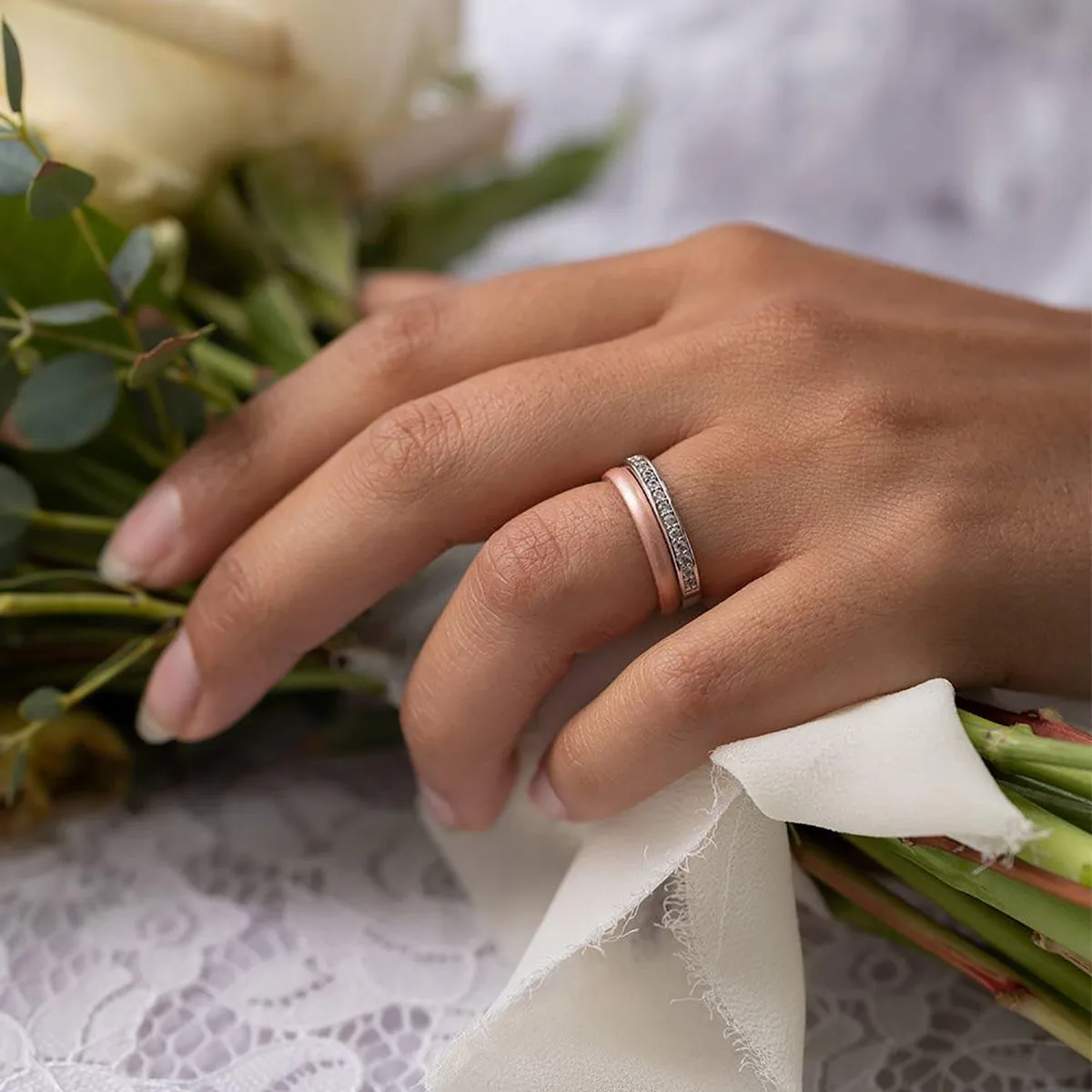 Enso Rings Halo Elements Series Silicone Ring - Silver