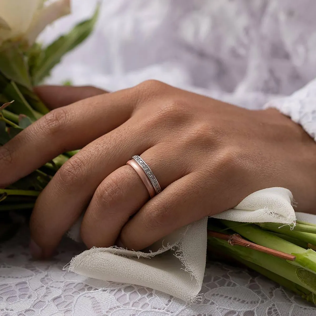 Enso Rings Halo Elements Series Silicone Ring - Silver