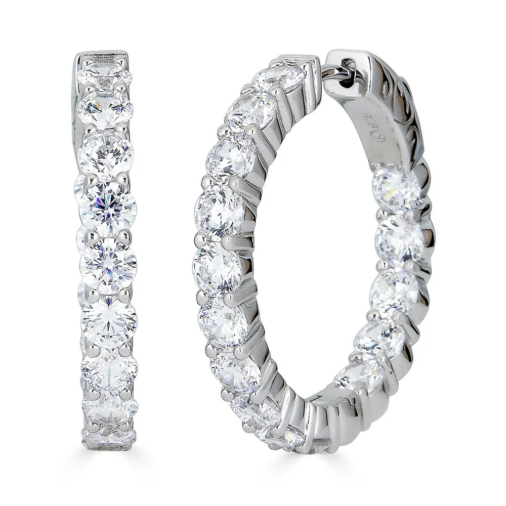 ETERNITY 4MM CZ MEDIUM HOOP