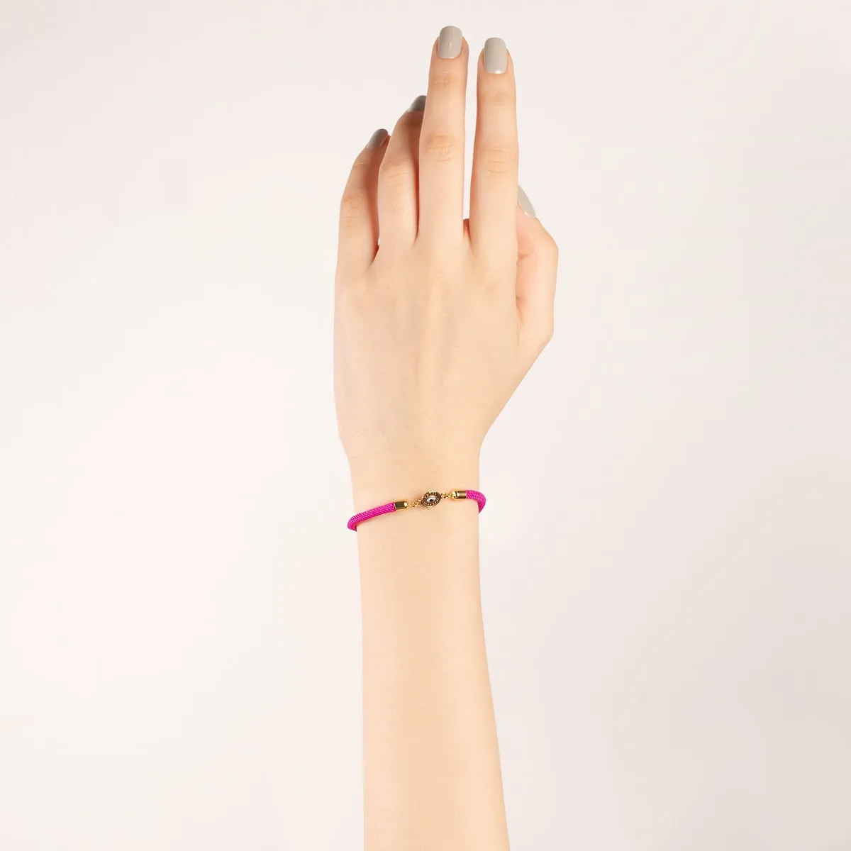 Eye Enamel Cord Bracelet
