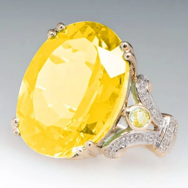 Fashion Luxury Colorful Cubic Zirconia Ring Oval Stone Finger Ring For Women