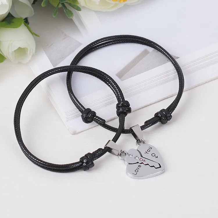 Fashion red rope anklet