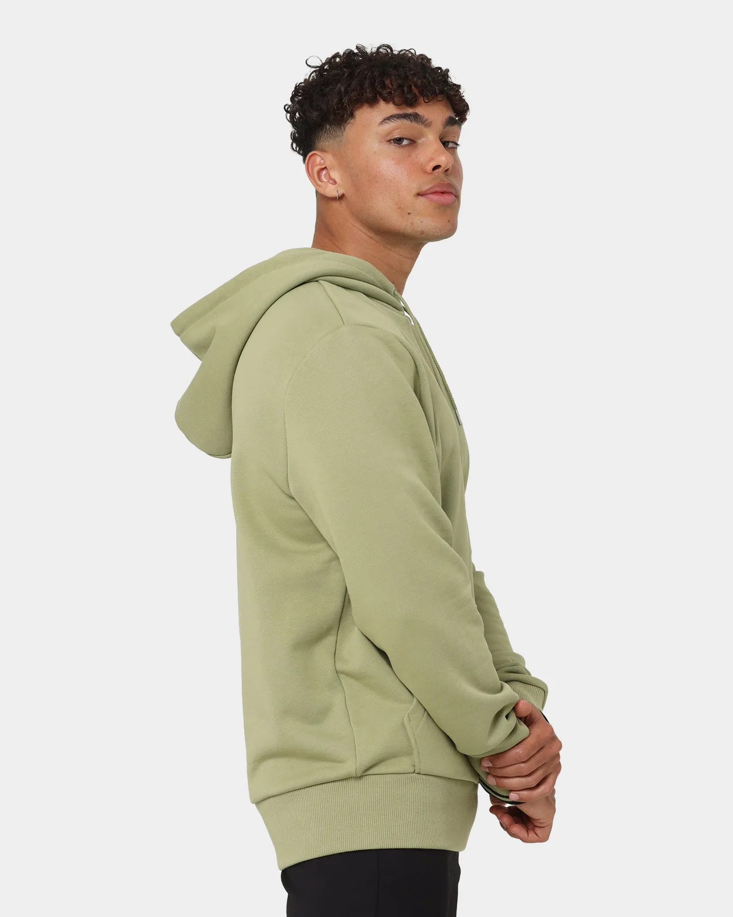 Fred Perry Tipped Hoodie Sage Green