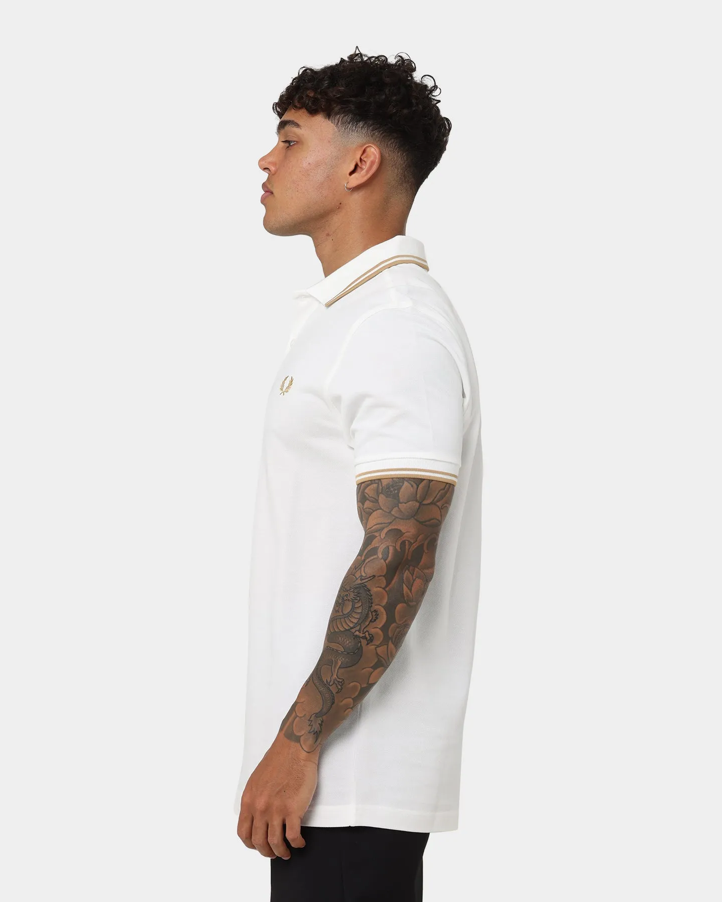Fred Perry Twin Tipped Fred Perry Polo Shirt Snowwhite/Desert/Desert