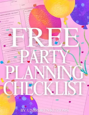 FREE PARTY PLANNING CHECKLIST