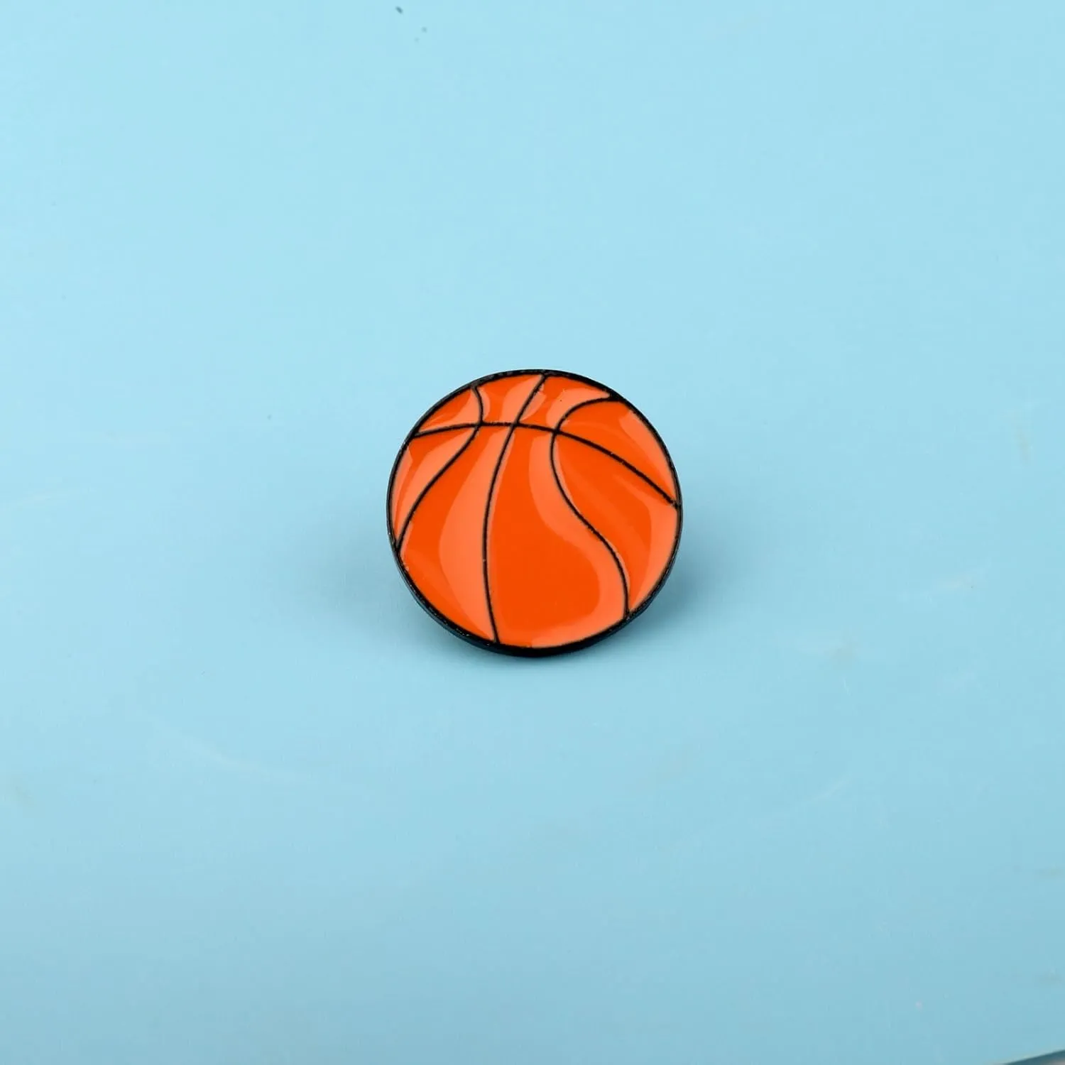 FUSTMW 2Pcs Sports Brooch Pins Sport Lover Gifts Sport Coach Birthday Gift Sport Lapel Pins Ball Brooch Sports Themed Gifts