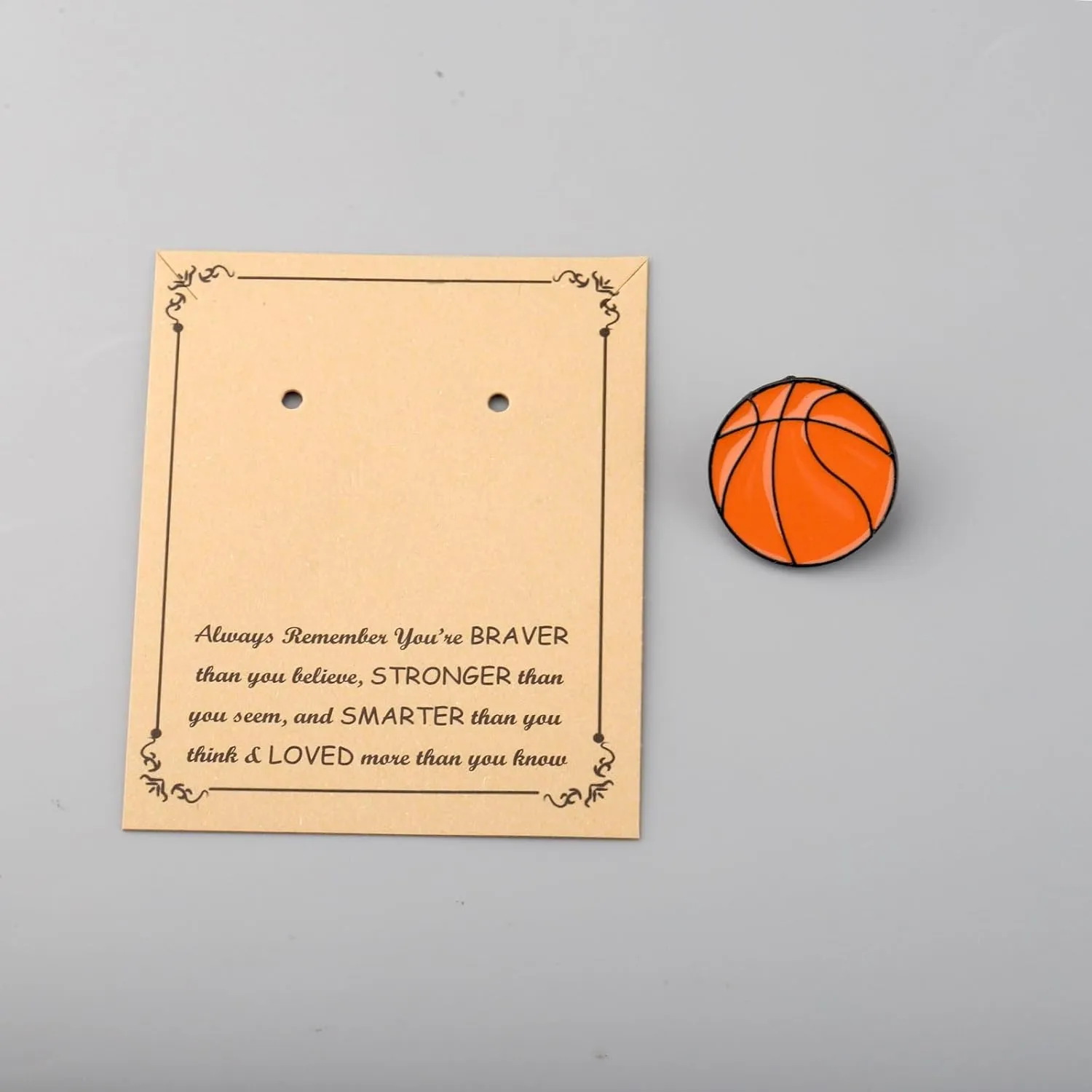 FUSTMW 2Pcs Sports Brooch Pins Sport Lover Gifts Sport Coach Birthday Gift Sport Lapel Pins Ball Brooch Sports Themed Gifts
