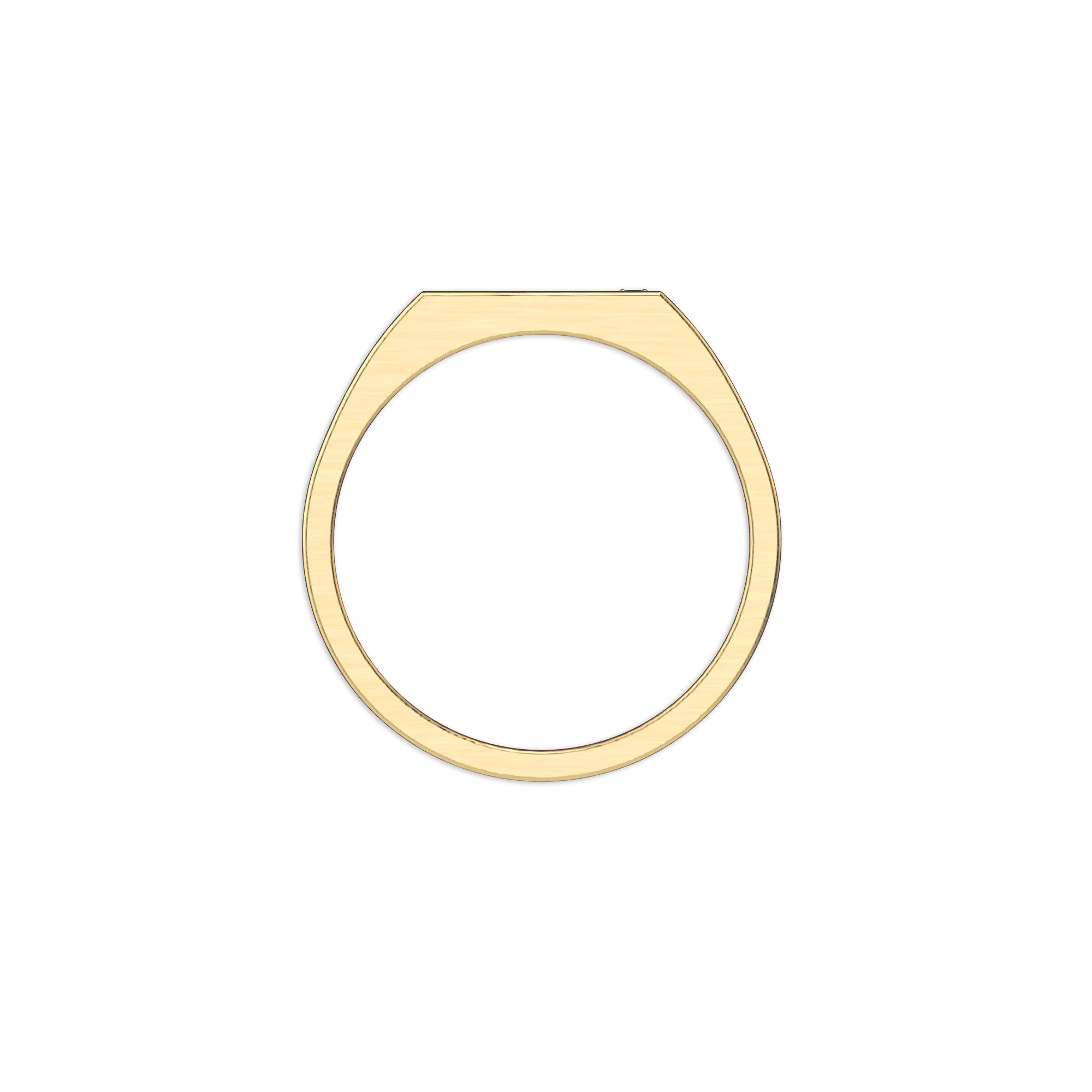 Geo linear Diamond Signet Ring