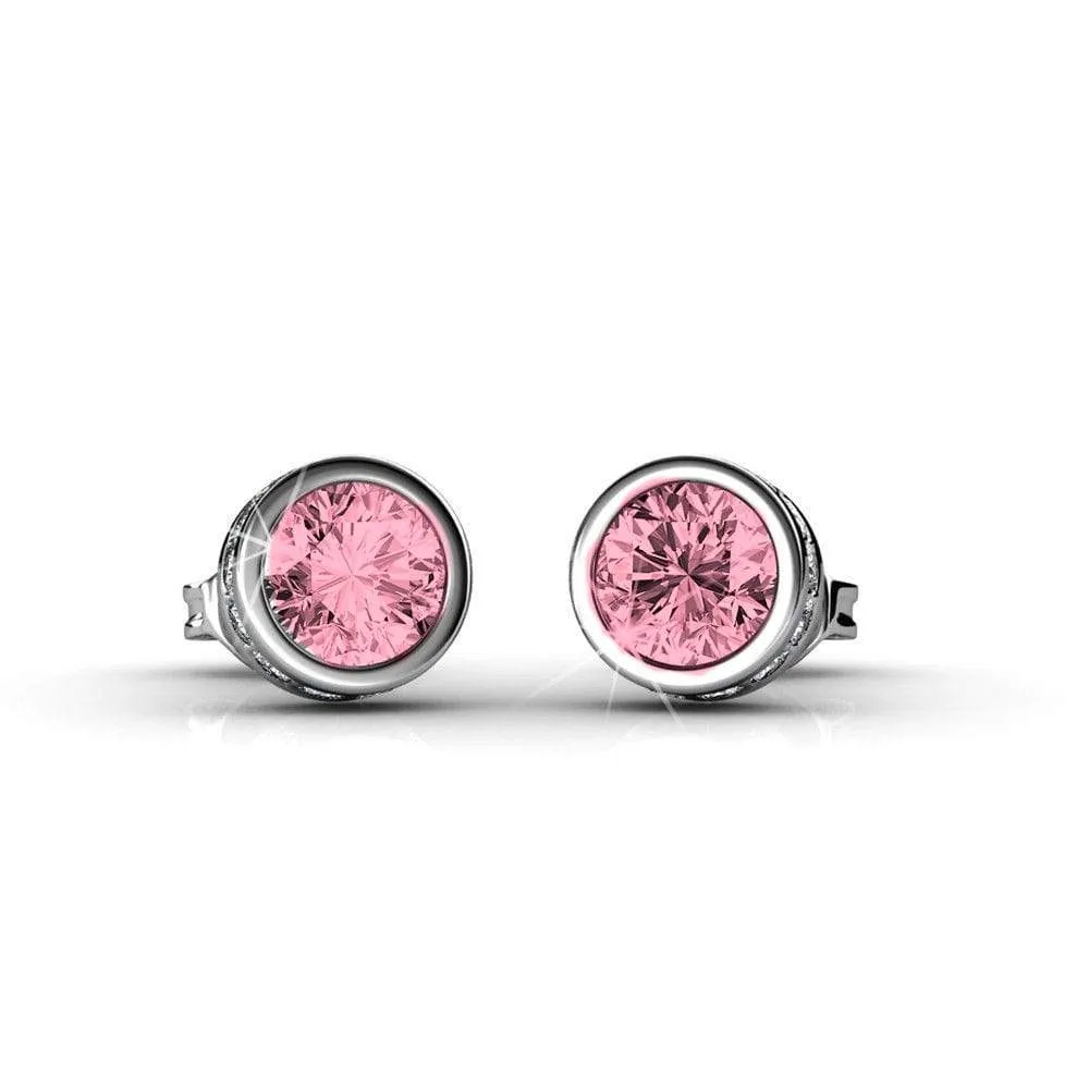 Glamour Classic Stud Earrings - Light Rose