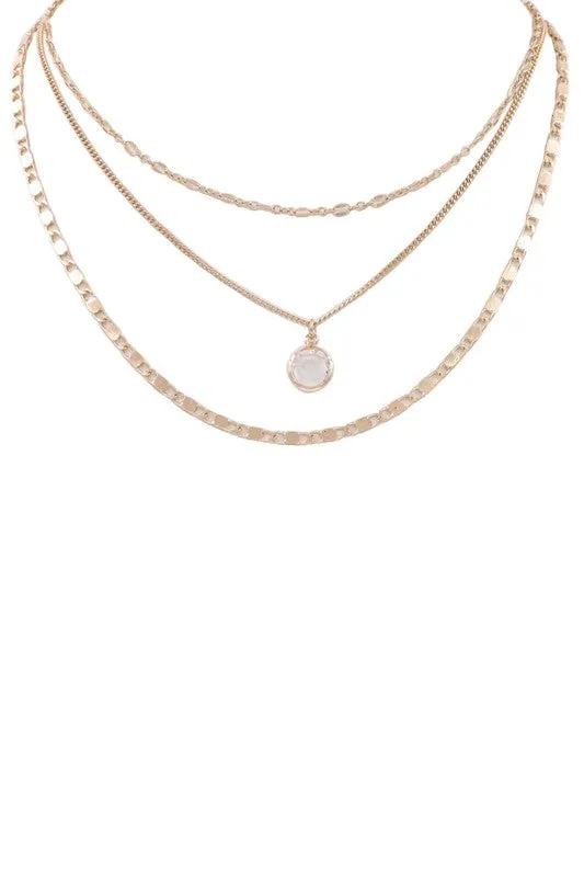 Glass Jewel Necklace Set
