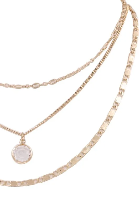 Glass Jewel Necklace Set