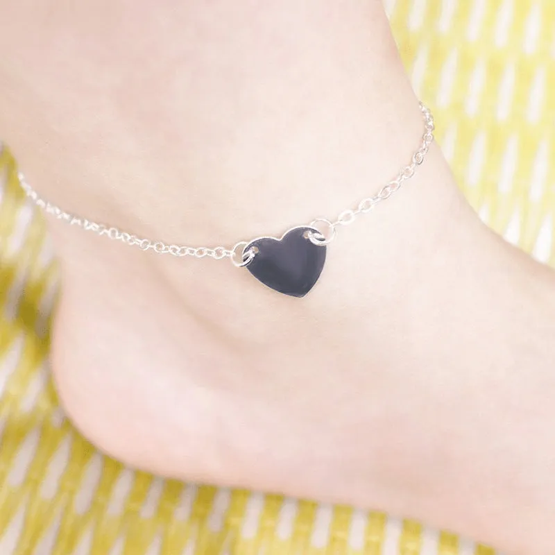 Gold & Silver Fine Chain Te Quiero Anklet