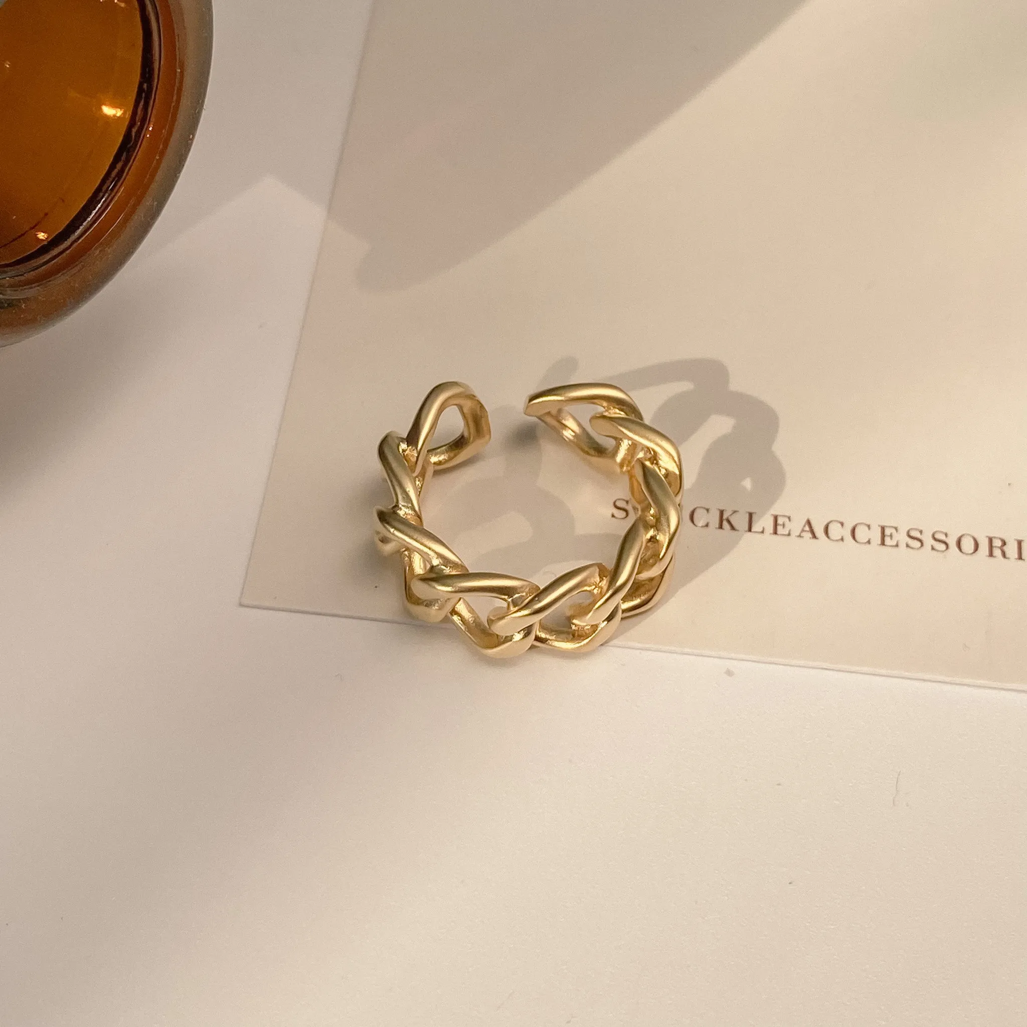 Gold Chain Ring