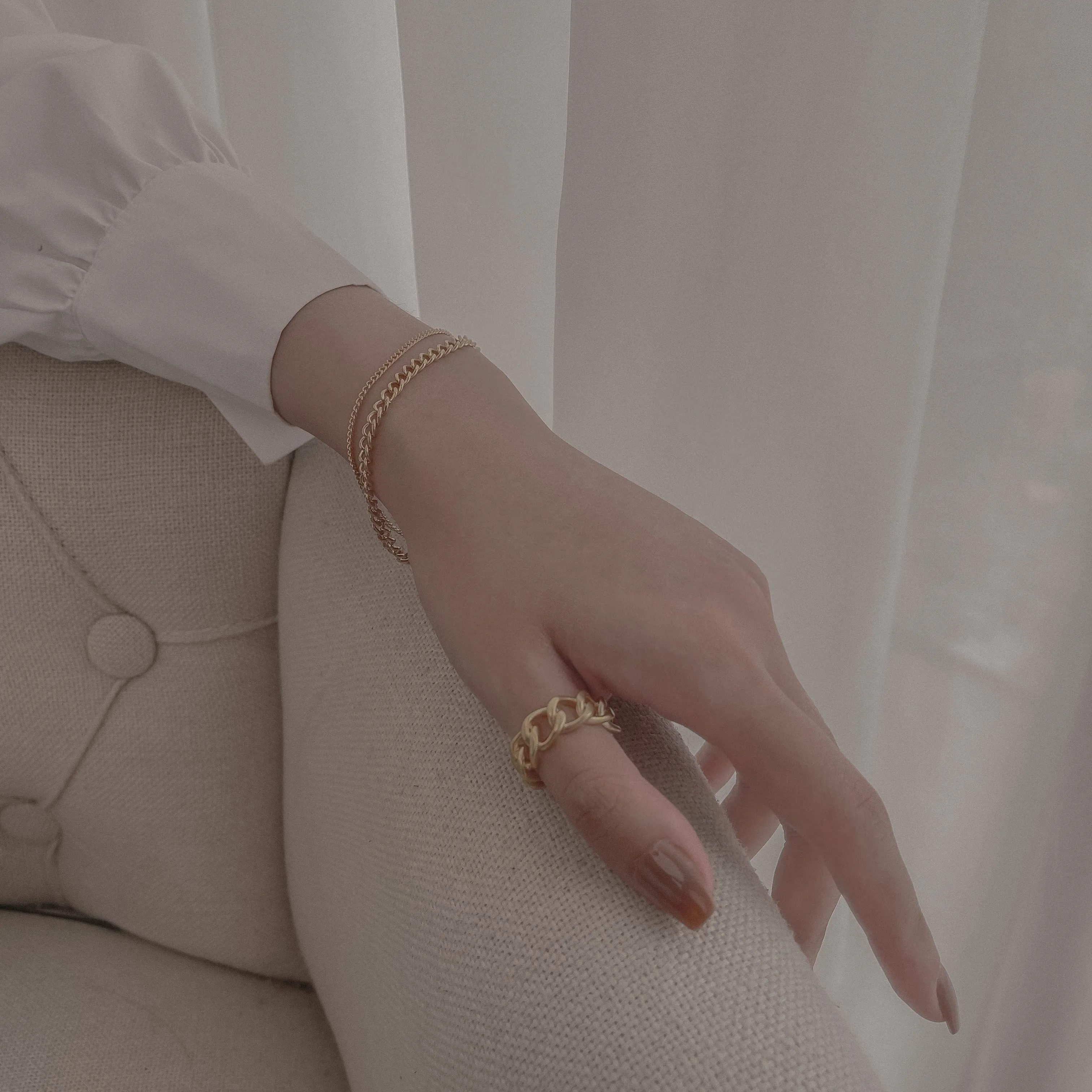 Gold Chain Ring