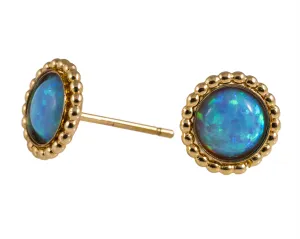 Gold Filled Opal stone Stud Clasic earrings