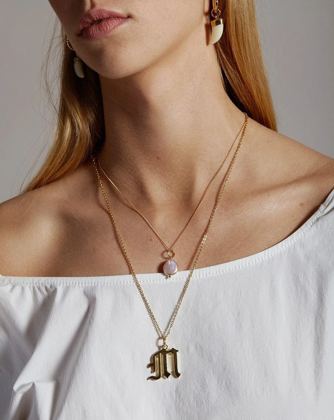 Gold Letter K Necklace