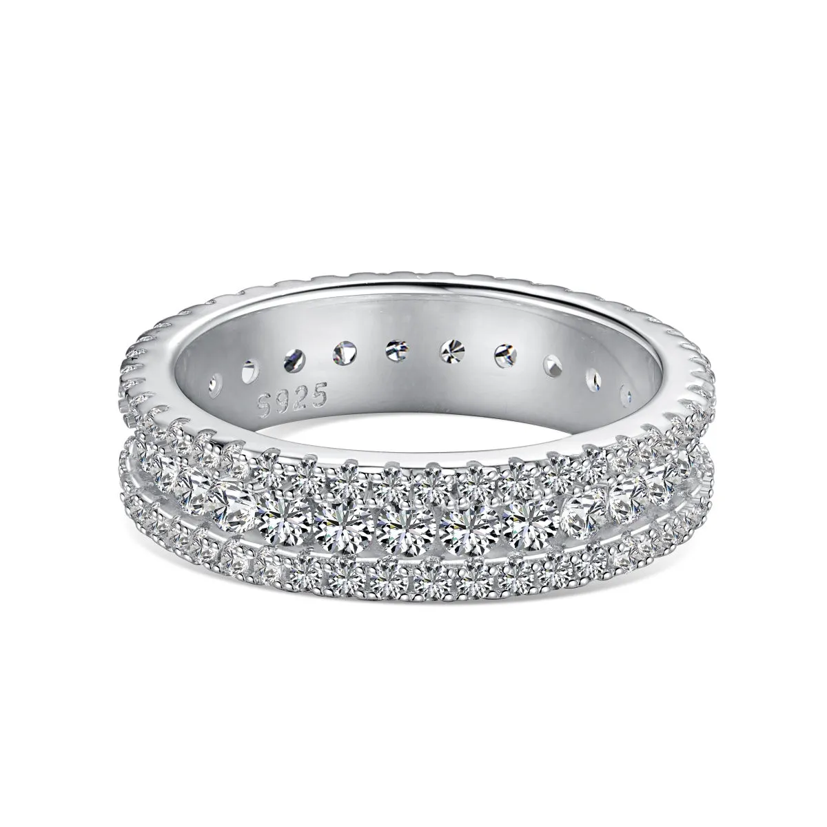 [Goodv]Delicate Colorful Round Cut Daily Ring