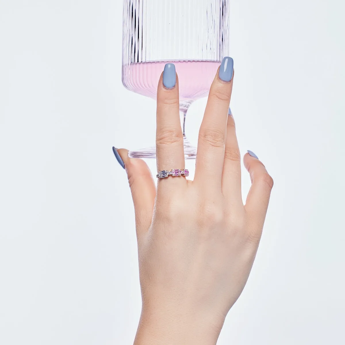 [Goodv]Unique Colorful Emerald Cut Party Ring
