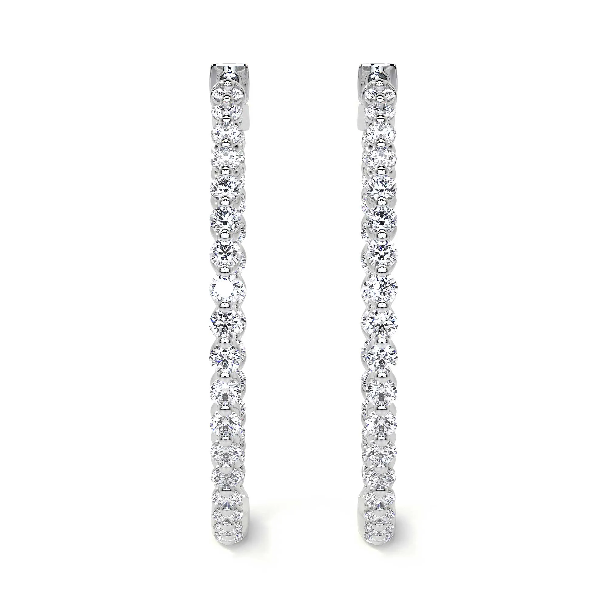 Inside Out Large Diamond Hoops