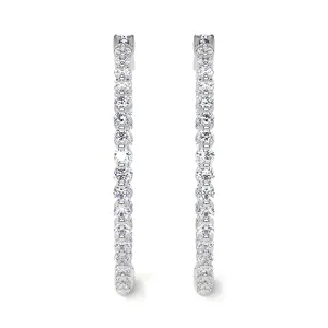 Inside Out Large Diamond Hoops