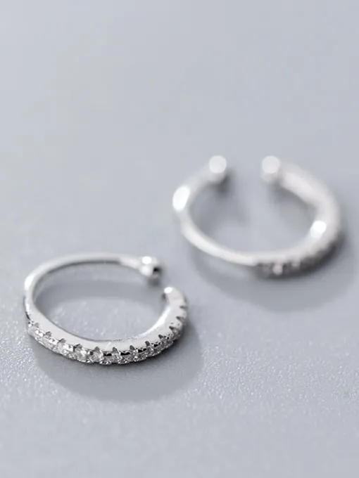 KESLEY Minimalist Ear Cuff Earrings CZ Sterling Silver 18K Gold Plated Hypoallergenic Clip On Non Pieced Ear Cuffs