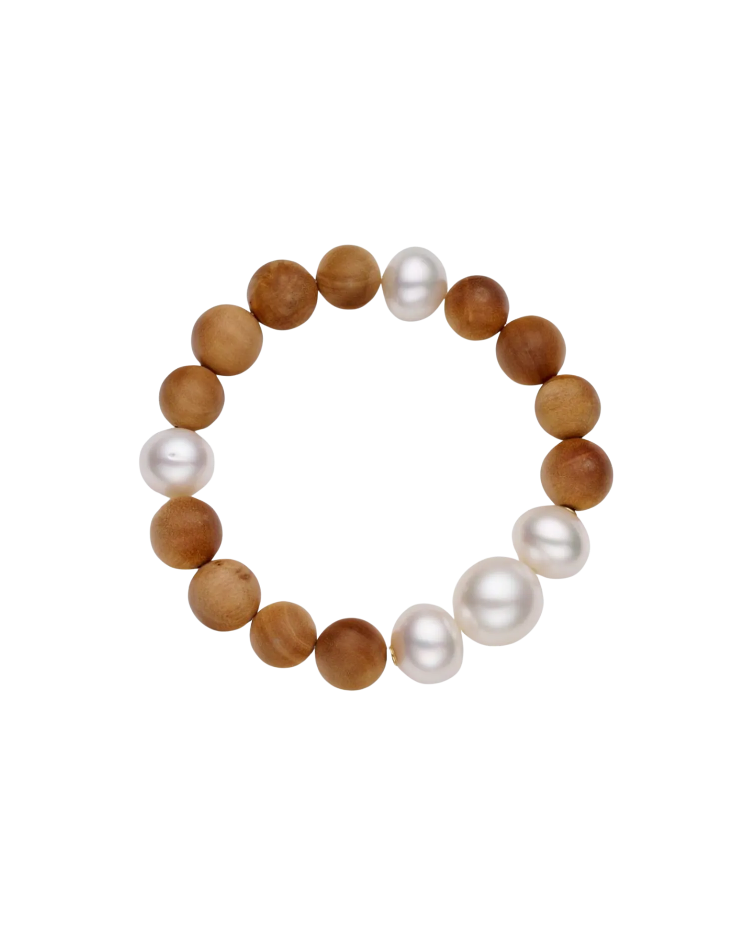 Kimberley Dawn Pearl Bracelet | 11-14mm Pearls and Sandalwood