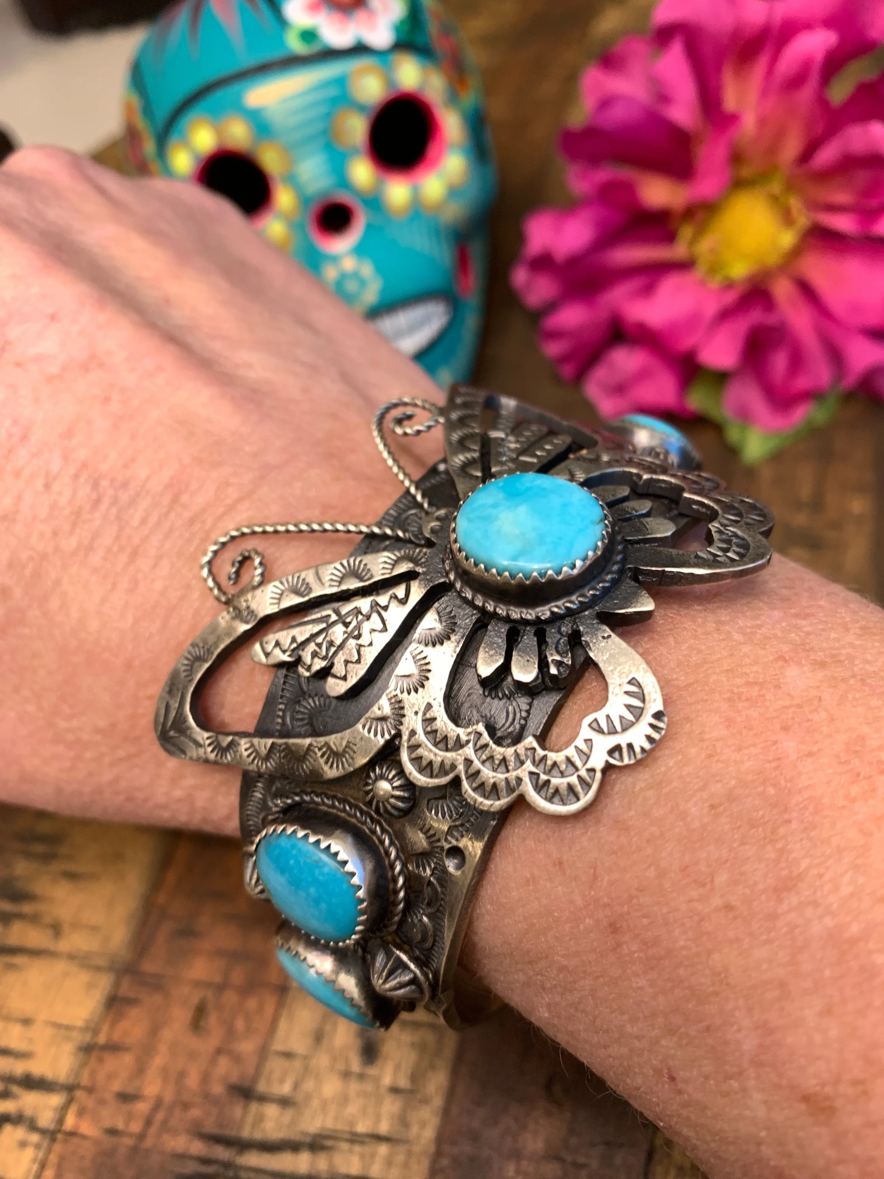 Kingman Butterfly Cuff