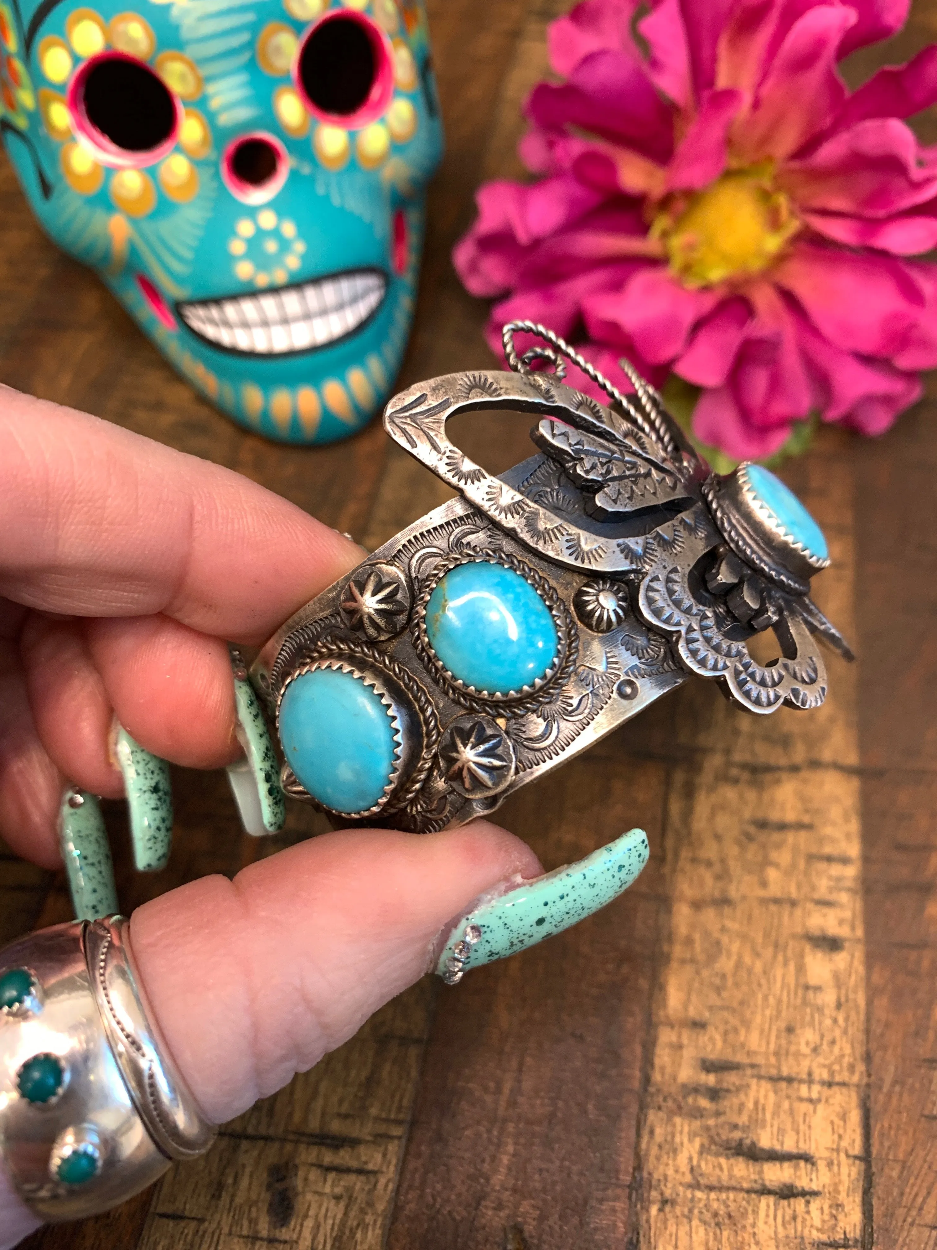 Kingman Butterfly Cuff