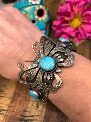 Kingman Butterfly Cuff