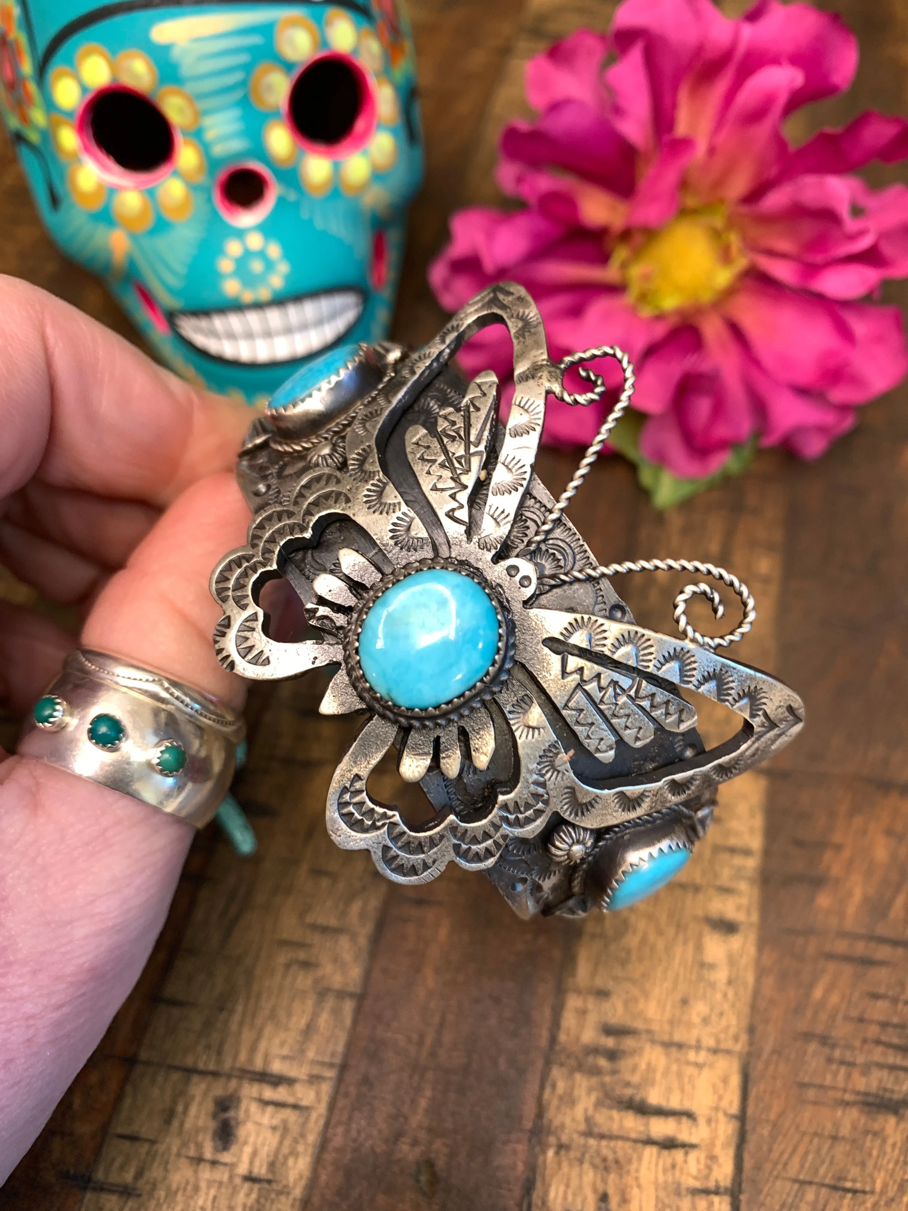 Kingman Butterfly Cuff