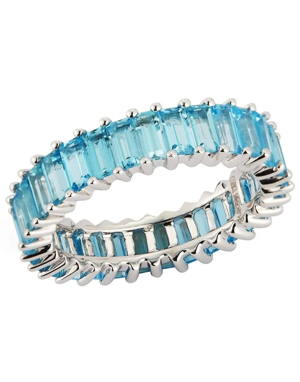Kristyn Kylie Blue Topaz Eternity Band
