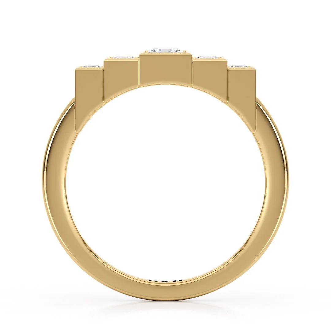 Lab Grown Diamond Rings Art Deco Engagement Rings - The Imogen Ring