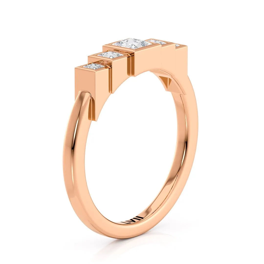 Lab Grown Diamond Rings Art Deco Engagement Rings - The Imogen Ring