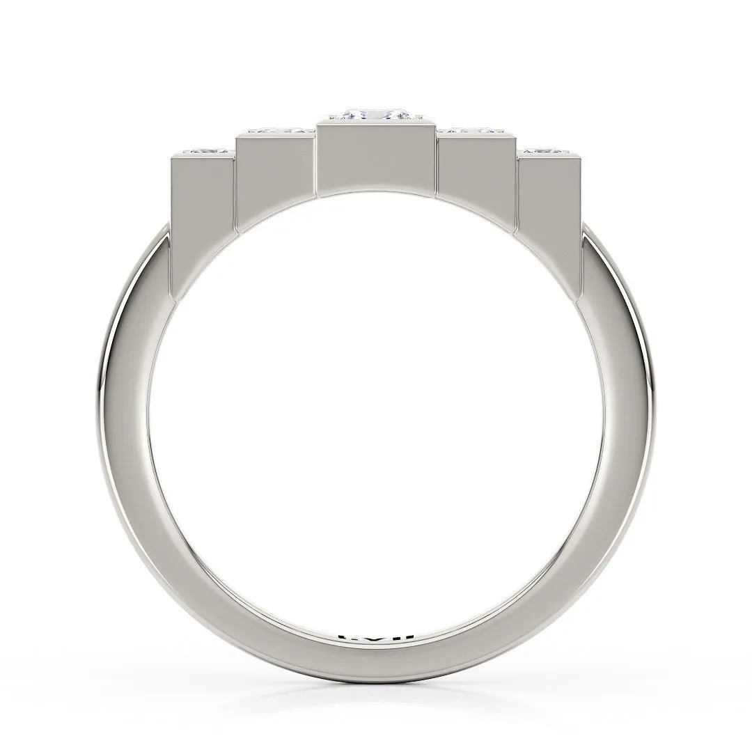 Lab Grown Diamond Rings Art Deco Engagement Rings - The Imogen Ring