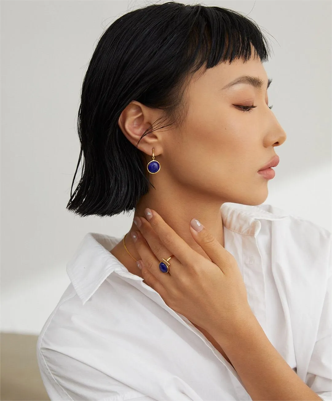Lapis Lazuli Statement Ring in Gold Vermeil