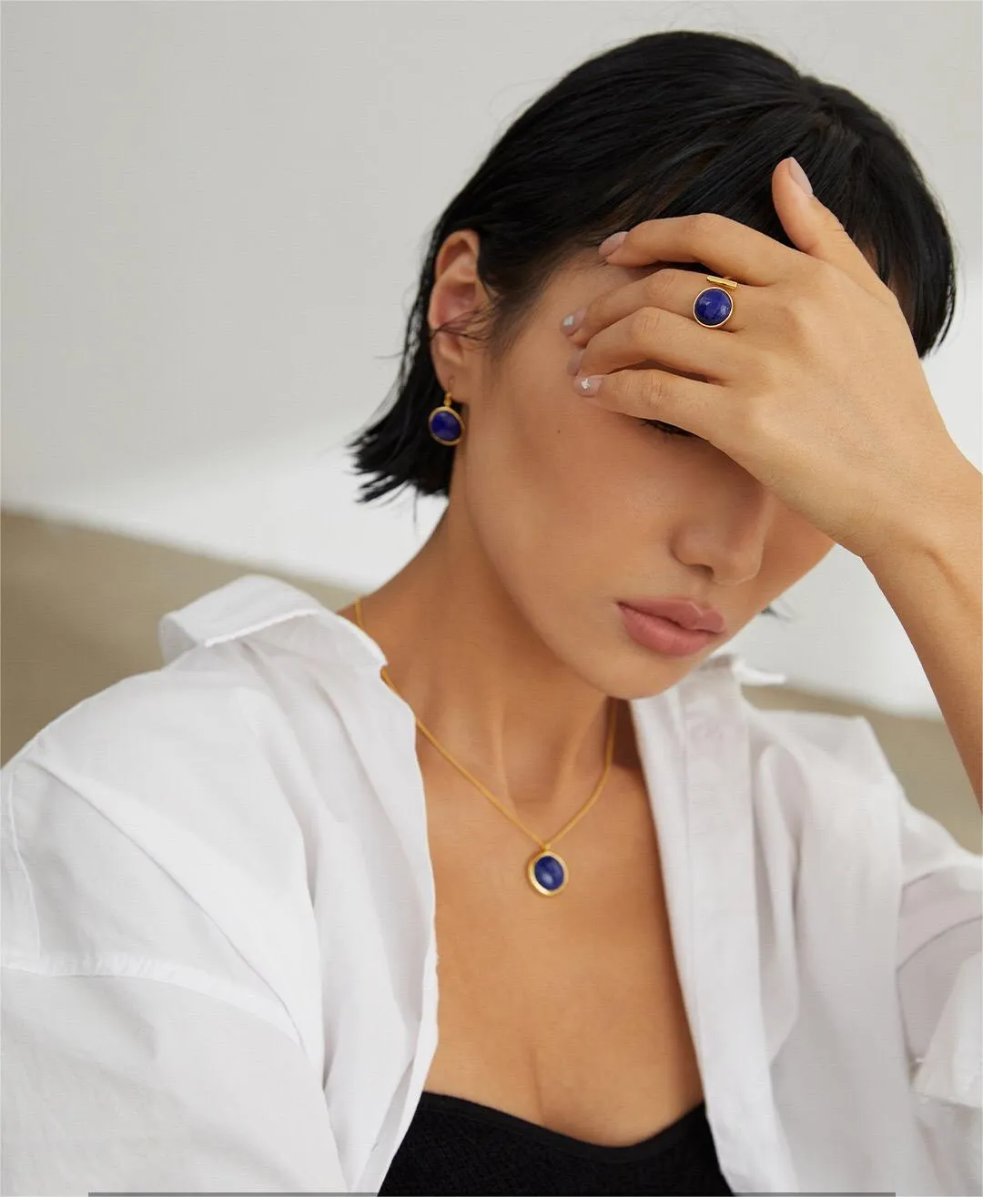 Lapis Lazuli Statement Ring in Gold Vermeil