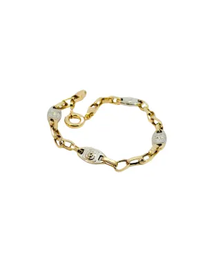 Lesotho Jewellery 14k Gold Bracelet for Men - 4.51 Grams, Length -20.5 cm