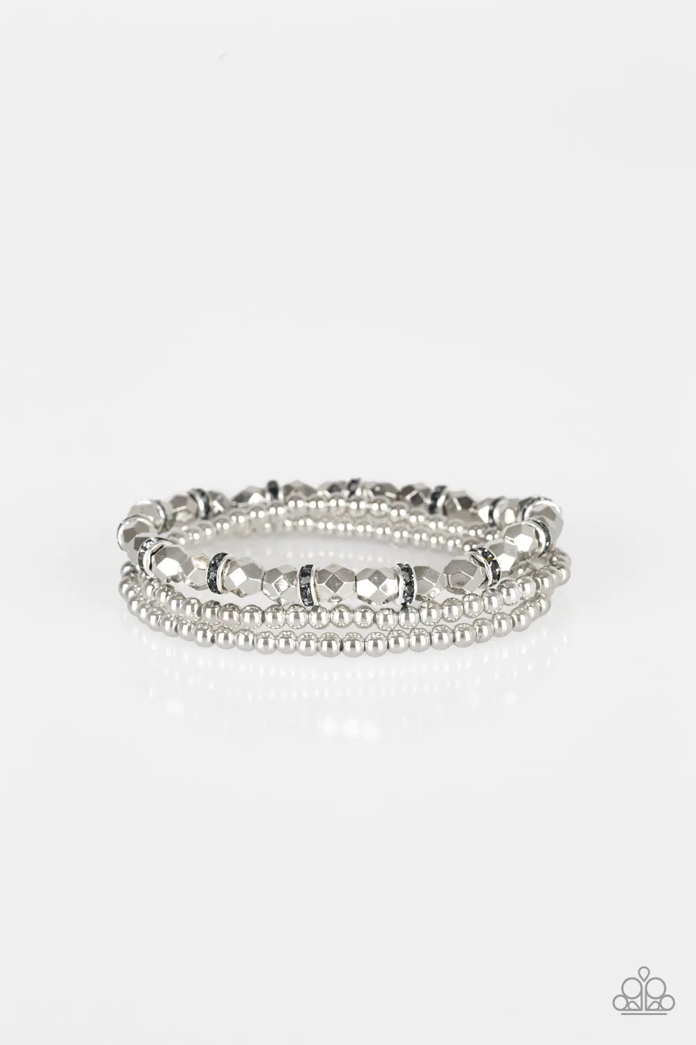 Let There BEAM Light - Silver  Paparazzi Bracelet
