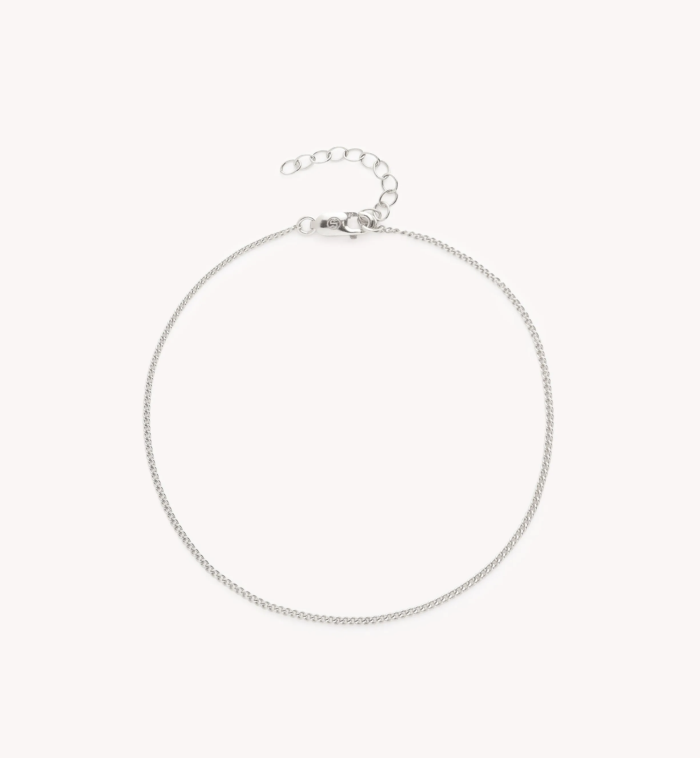 Linda Fine Curb Chain Anklet