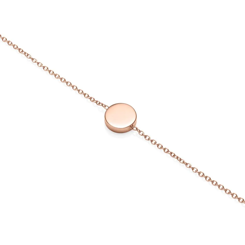 Little Luxe Disc Bracelet (Rose Gold)