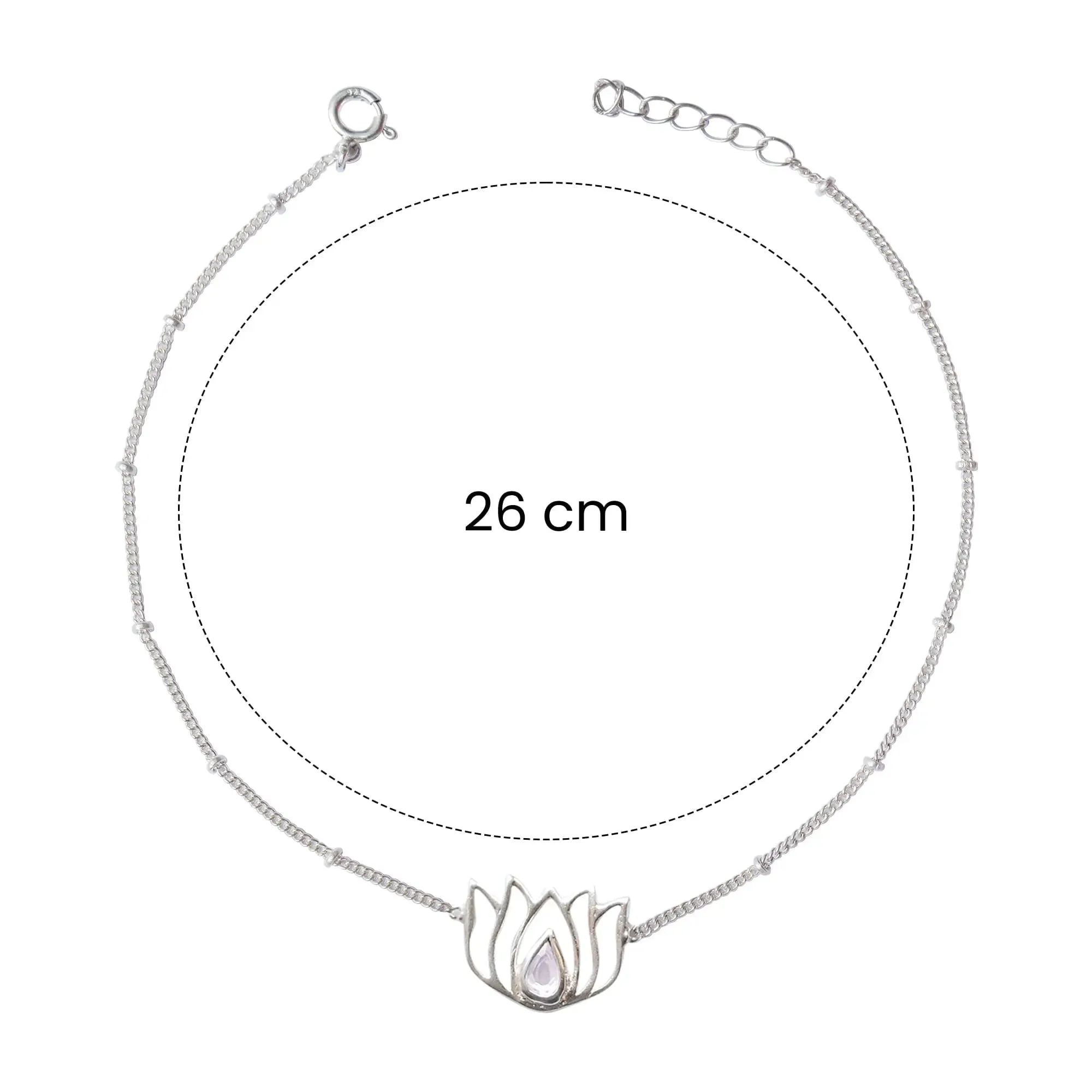 Lotus 92.5 Sterling Silver Anklet